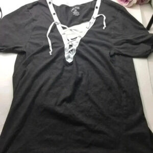 On fire  gray summer top 2X